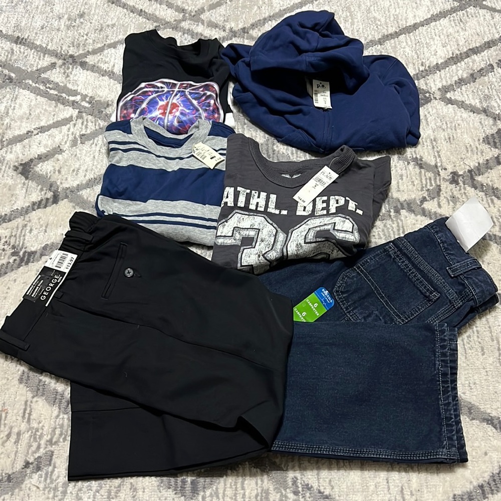 Boys 6pc Hoodie, Shirts 👕, and Pants 👖 Lot Children’s Place, p.s., Sonoma, JB